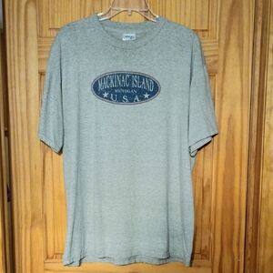 Vintage Mackinac Island Gray T-Shirt